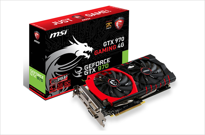 微星 GTX970 GAMING 4G 顯示卡