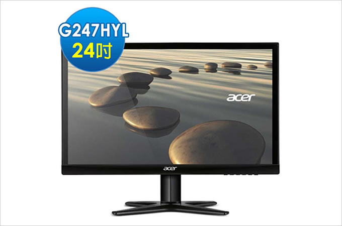 Acer G247HYL 24型 不閃屏濾藍光 IPS 寬螢幕
