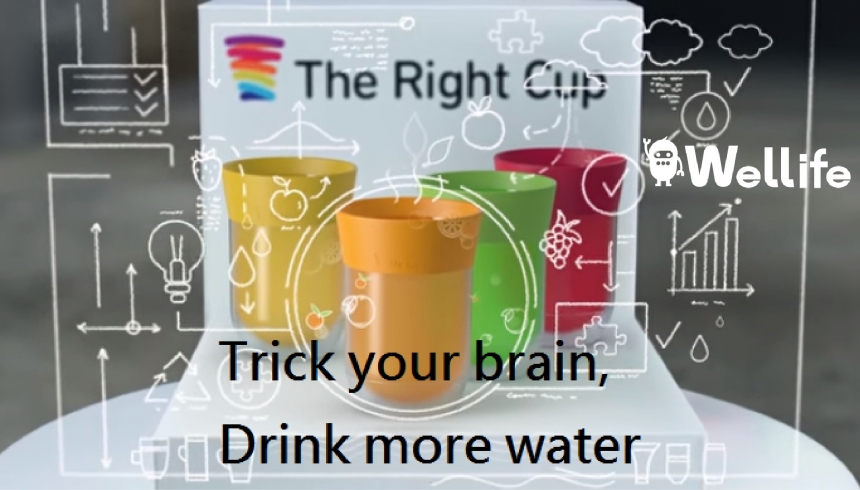The Right Cup 神奇水杯   欺騙你的大腦讓你喝下更多水